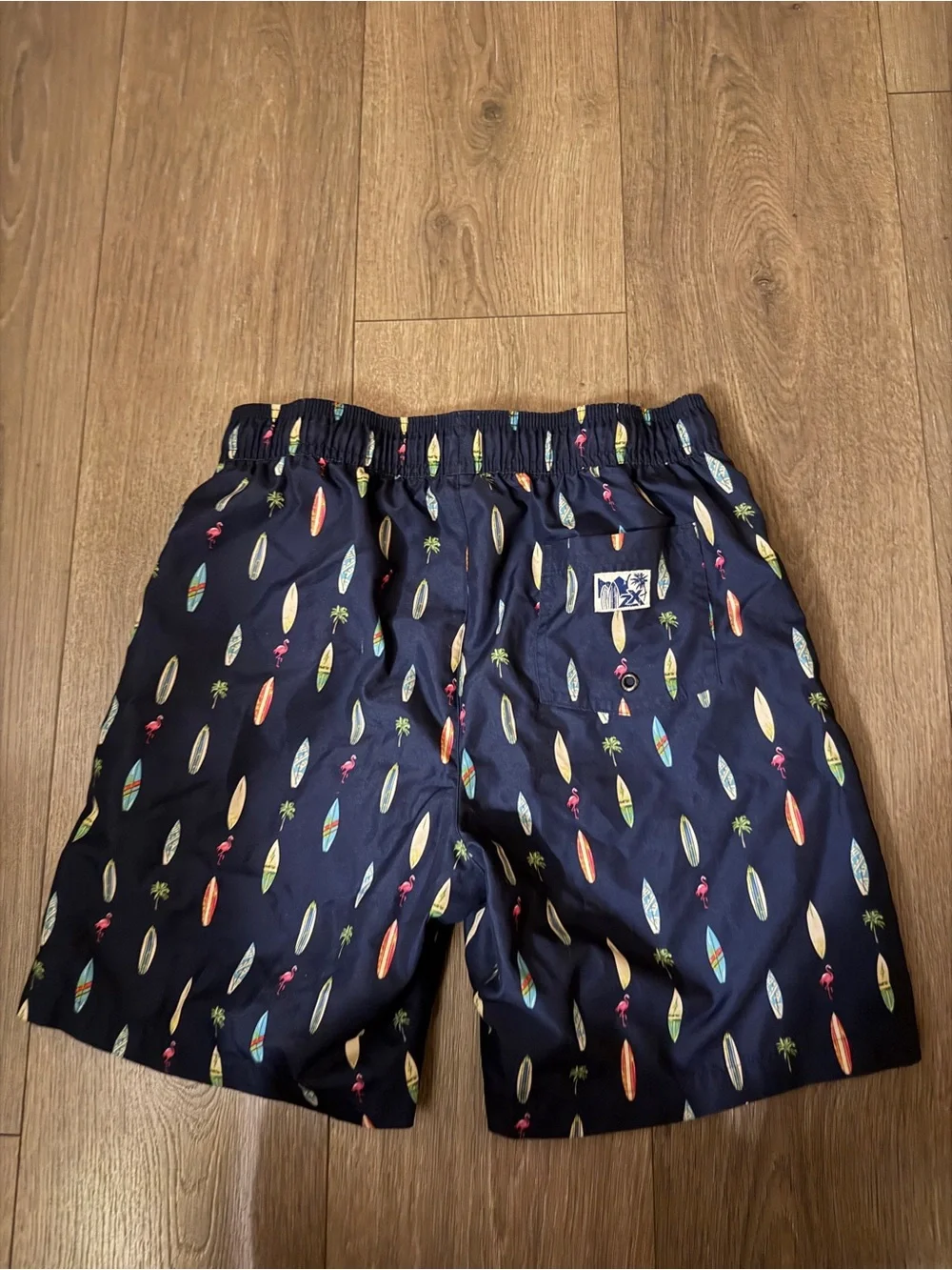 ZeroXposur Navy Blue swim shorts with gray lining boys size 14/16